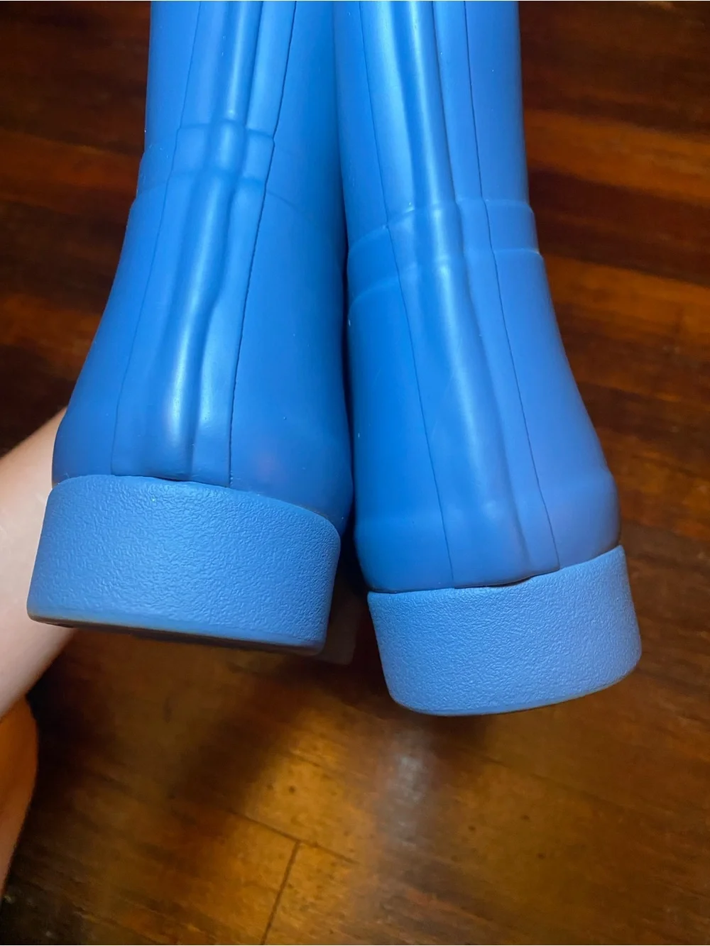 EUC Hunter Women's Original Refined Tall Rain Boots Rock Pool Blue